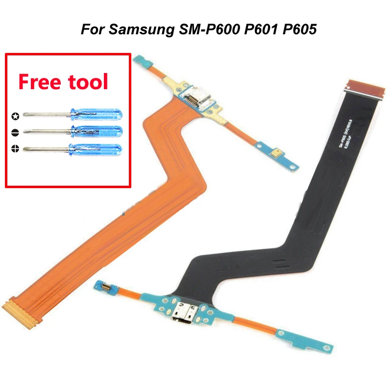 Для Samsung SM P600 P601 P605 док станция разъем порт для зарядки USB микрофон гибкий кабель
