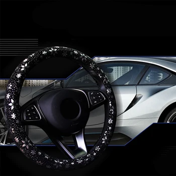 

Protector Steering Wheel Cover Soft Accessories Interior Universal Snowflake