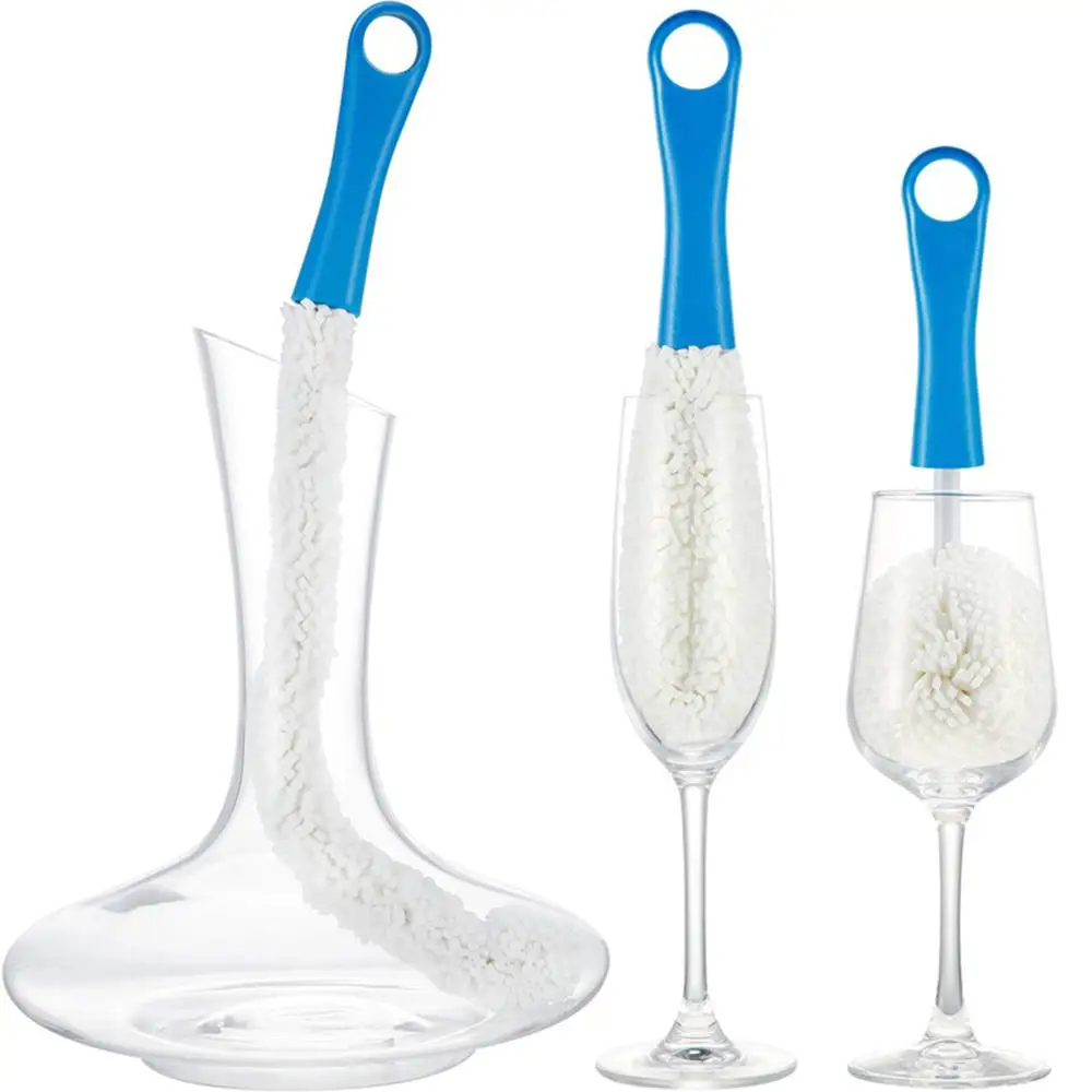 

Bottle Cleaning Brush Flexible Bottle Scourer Multi-Function Household Tools for Decanters, Goblets, Glasses