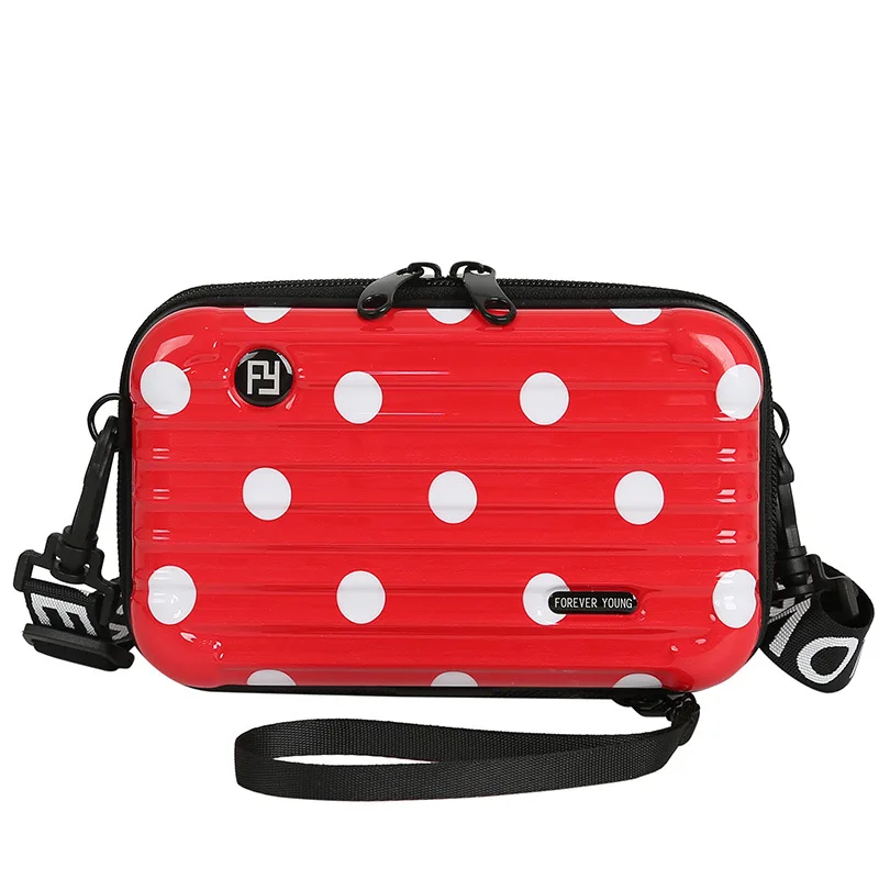Мини-чемодан с клапаном, сумки, модные вечерние Дизайнерские клатчи, жесткая оболочка, маленькая квадратная коробочка, сумка на плечо, женские сумочки и клатчи - Цвет: Красный