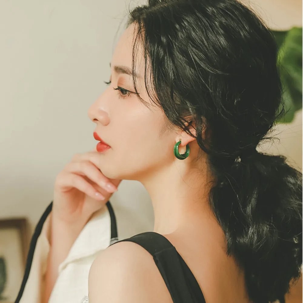 Серьги гвоздики в форме буквы С для женщин и девушек|Серьги-гвоздики| |