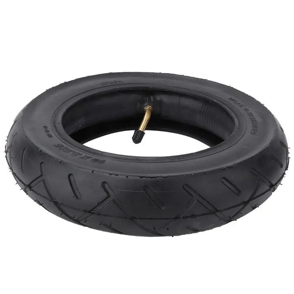 Scooter Outer Tire Inner Tube Inflatable Tyre with Valve 10 Inch Outer Tire&Inner Tube Set for Mijia M365 Electric Scooter