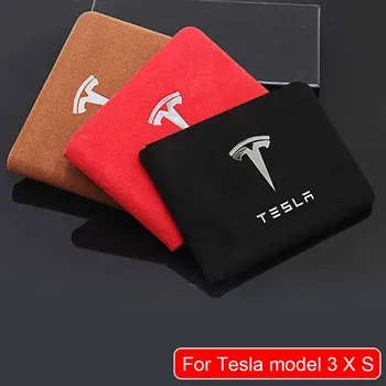 

For Tesla model 3 X S accessories Turn fur Key card package driver's license book protector bank card storage accessories