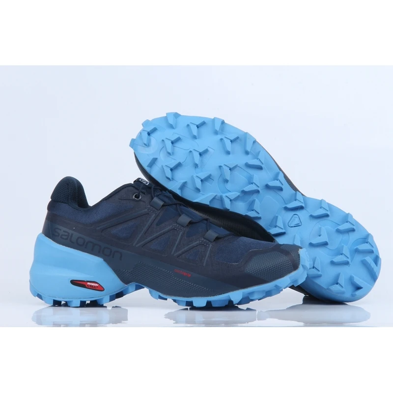 Новый дизайн Salomon SPEEDCROSS 5 Energy Cell + амортизирующая синяя свободная спортивная обувь