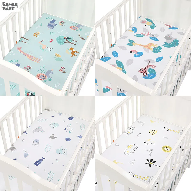 89*44cm Тканные хлопок кровать для новорожденных Детская кроватка с красивыми рисунками защитный чехол для матраса для ребенка тканые Пэдди простыни на резинке