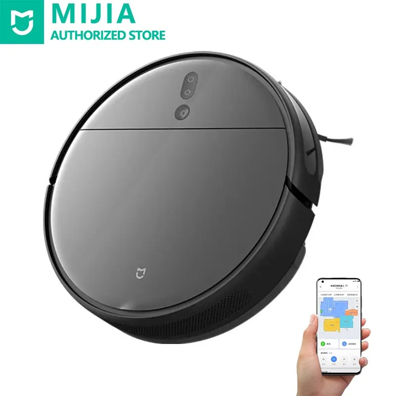 

XiaoMi Sweeper Robot 1T 3D VSLAM Vision Navigation 3000pa Super Suction Efficient Cleaning MiJia App Remote Control