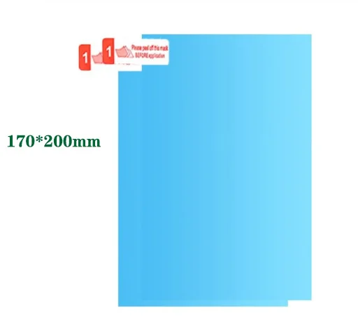 Newest 2PCS Car rearview mirror glass rain film anti-fog side window reflection anti-scratch transparent protective |
