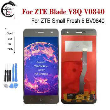 

5" LCD For ZTE Blade V8Q V0840 Display Small Fresh 5 BV0840 Screen With Frame Touch Digitizer Assembly Replacement V8 Q Display