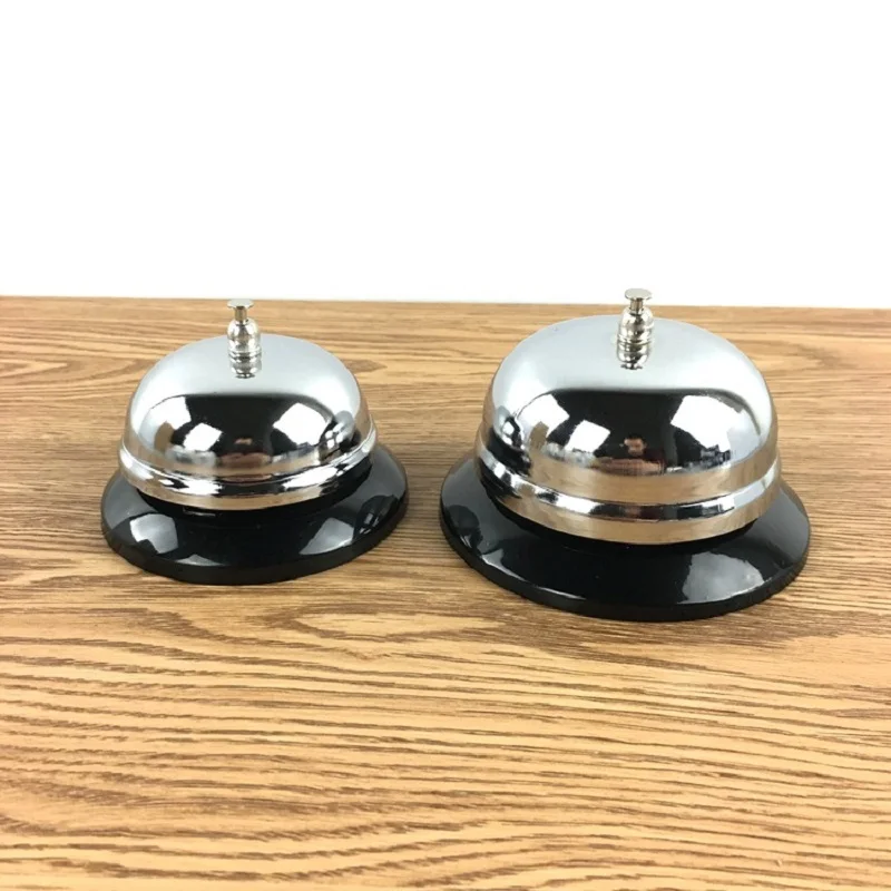 

Stainless Steel Restaurant Bar Bell Desk Kitchen Hotel Counter Reception Bar Ringer Call Service Bar Tools