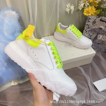 

2020 brand women's shoes multicolor style leather casual women's shoes high quality running sneakers