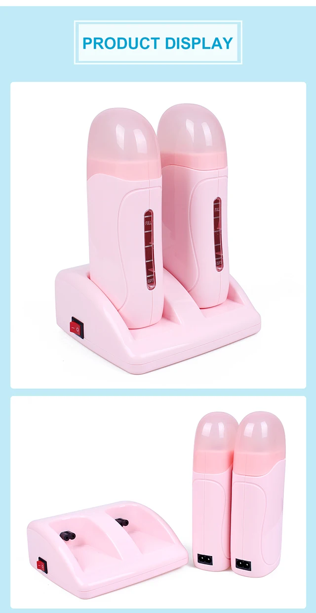 Professional CE Certificate Double Depilatory Wax Heater Roll On Two Seat Roll-On Wax Depilatory Heater