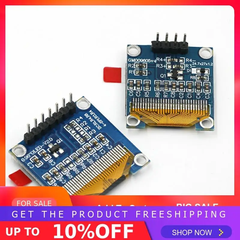 0,96 дюймов IIC Серийный желтый синий OLED дисплей модуль 128X64 IEC SSD1306 12864 плата с ЖК-экраном GND VCC SCL SDA 0,9" для Arduino
