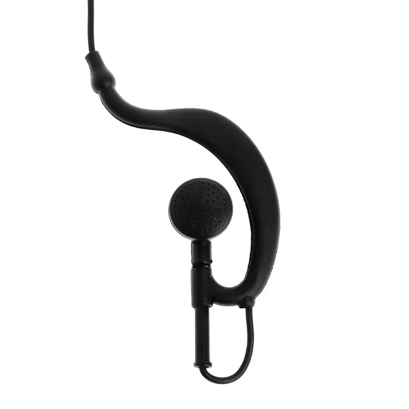 SECUDA G Shape Clip-Ear Headset/Earpiece Mic for Motorola Talkabout 2 Two Way Radio Walkie Talkie 1-pin 100-0 Pack of 2