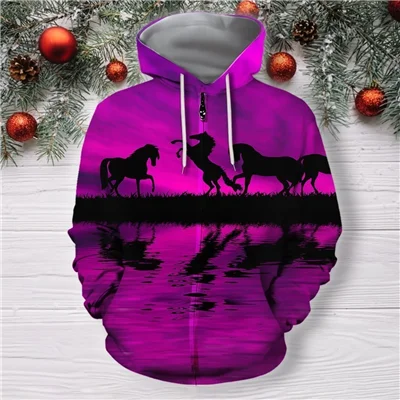 Zip hoodies PLstar Космос забавные животные лошадь красочные Повседневное Новая мода спортивный костюм 3DfullPrint худи/Толстовка/куртка/Для мужчин Для женщин S-9 - Цвет: Zip hoodies