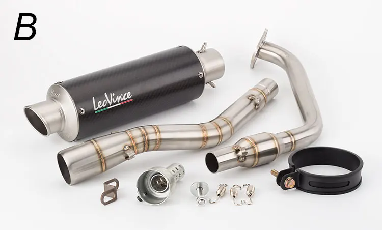 51 мм Akrapovic выхлопная труба мотоцикла Yoshimura R15V2 YZF-R15V3 передний сегмент катализатора передняя половина заднего давления глушитель
