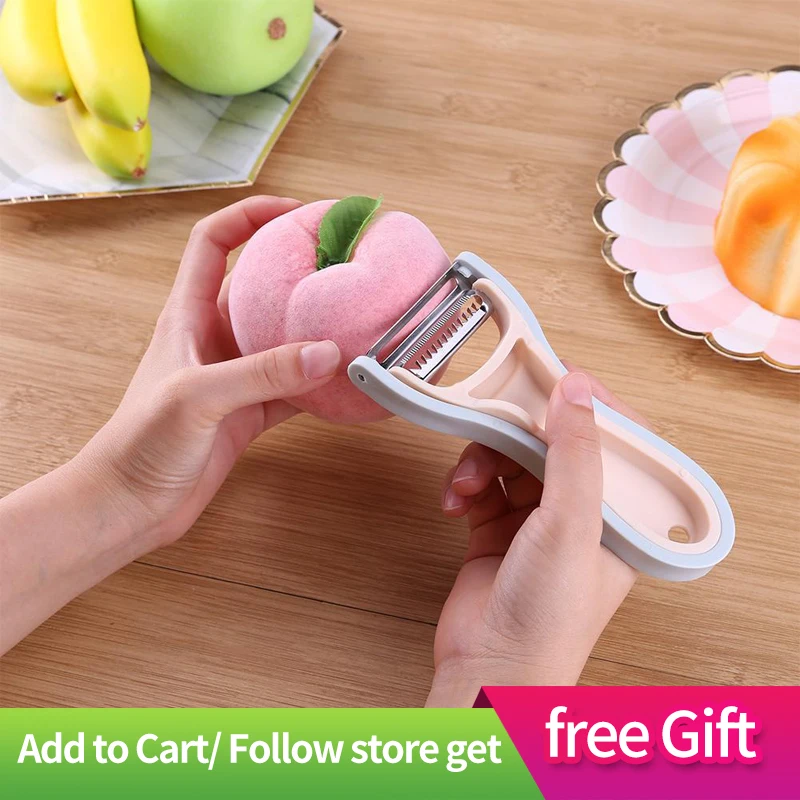 2 в 1 Овощечистка для нарезки соломкой резак Овощей Двойная строгальная Терка