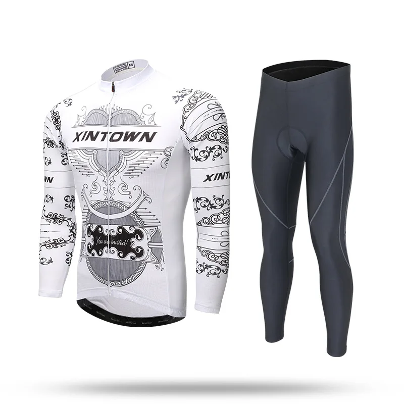 

Xintown Riding Clothes Fleece Set 2017 New Style Winter Long-sleeve Suit Men's Bicycle Models in Europe And America