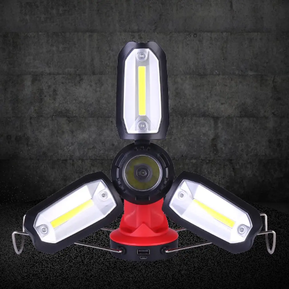 

Led Rechargeable Work Light Emergency Lamp Hand Torch Outdoor Camping Tent Lantern Usb Charging Portable Searchlight