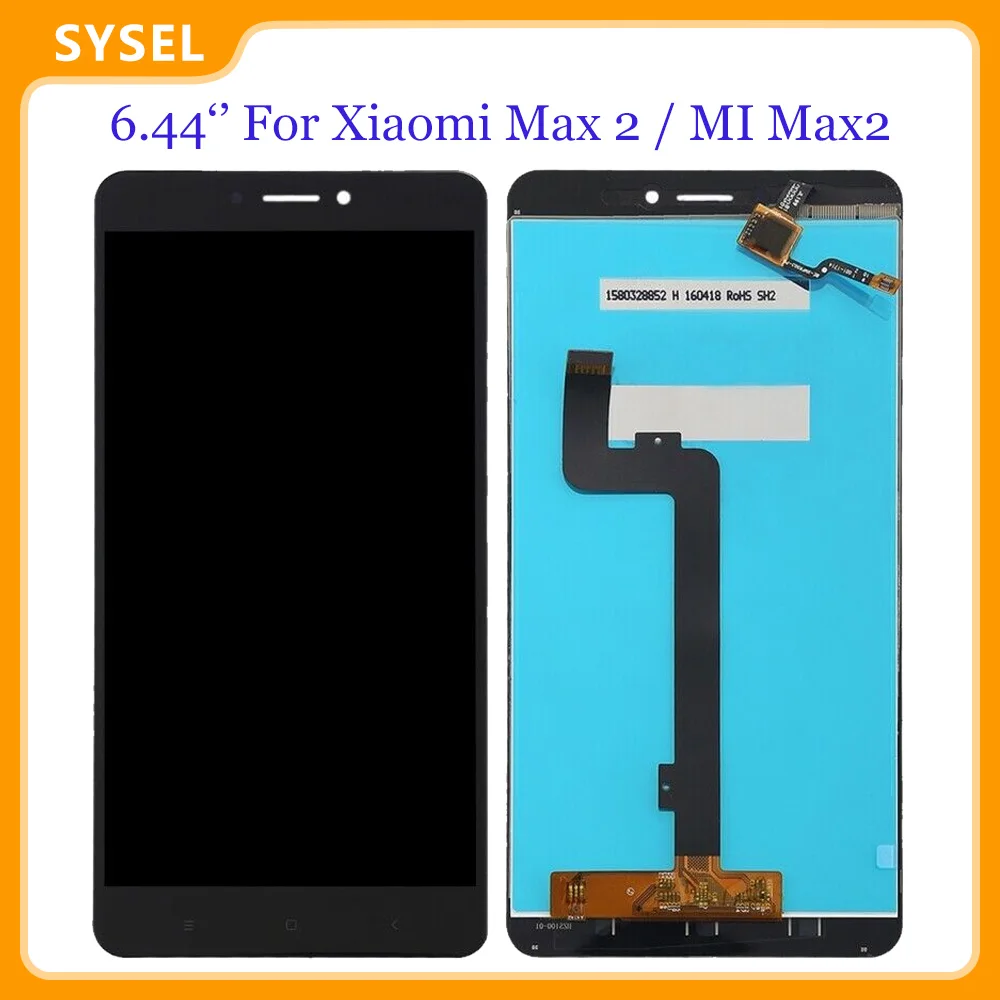 ЖК-дисплей 6 44 ''для Xiaomi Max 2 / MI Max2 сенсорный экран стеклянная панель для