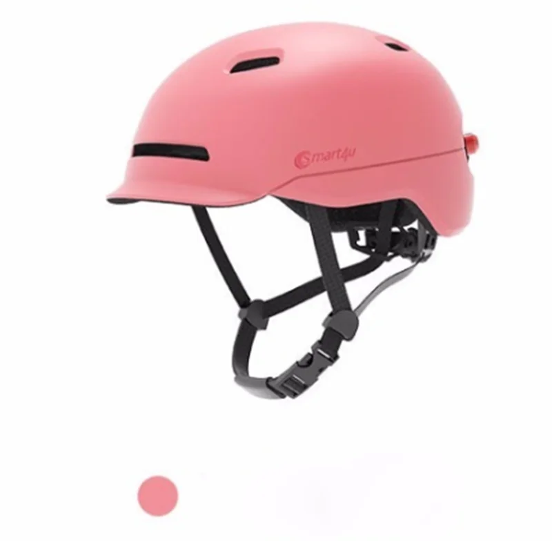 Pink L Mi Smart Flash шлемы автоматический светильник Предупреждение IPX4 водонепроницаемый защищает вас для верховой езды скутер велосипед горная дорога - Цвет: Pink L