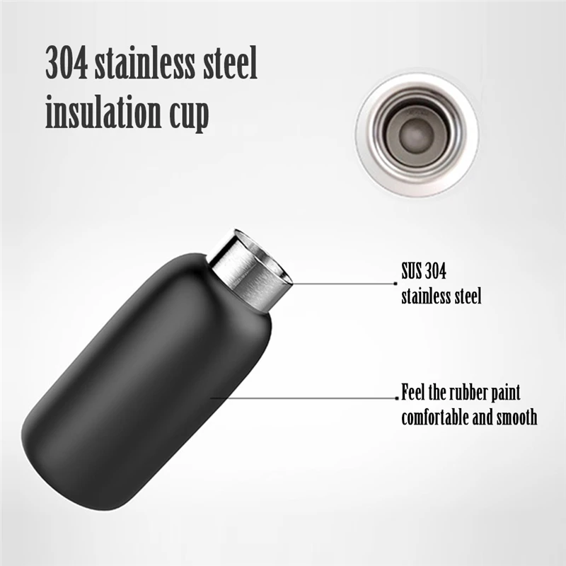 300ml Mini Cute Pig Nose Creative Mascot Vacuum Flask Double 304 Stainless Steel Insulation Cup Girl Cup 3 Color
