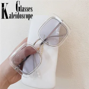

High quality Oversized Sunglasses Women Men Luxury Brand Designer Vintage Big Frame Sun Glasses Lady Green Pink Eyeglasses UV400