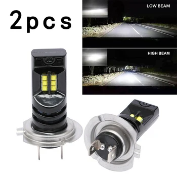 

2pcs Car Headlights 6000K IP68 Waterproof 15000lm White LED Bulb 360degrees Aluminum DC 9-32V Fog Lamps