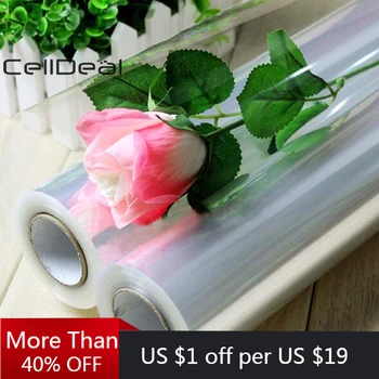 

80 x 100 cm Cellophane Roll Transparent Non-toxic Thick Suitable For Candy Toys Decorative Packaging Glass Roll Paper Delicate
