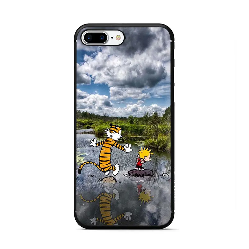 Мягкий чехол для телефона из ТПУ EWAU The Complete Calvin and Hobbes для iPhone 11 Pro 5 5S 6 6s 7 8 Plus X XR XS MAX - Цвет: B7