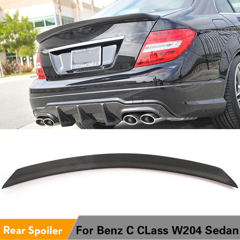 W204 Rear Trunk Spoiler Carbon AEAMG-Style For Benz C180 C200 C250 Spoiler 07-14 