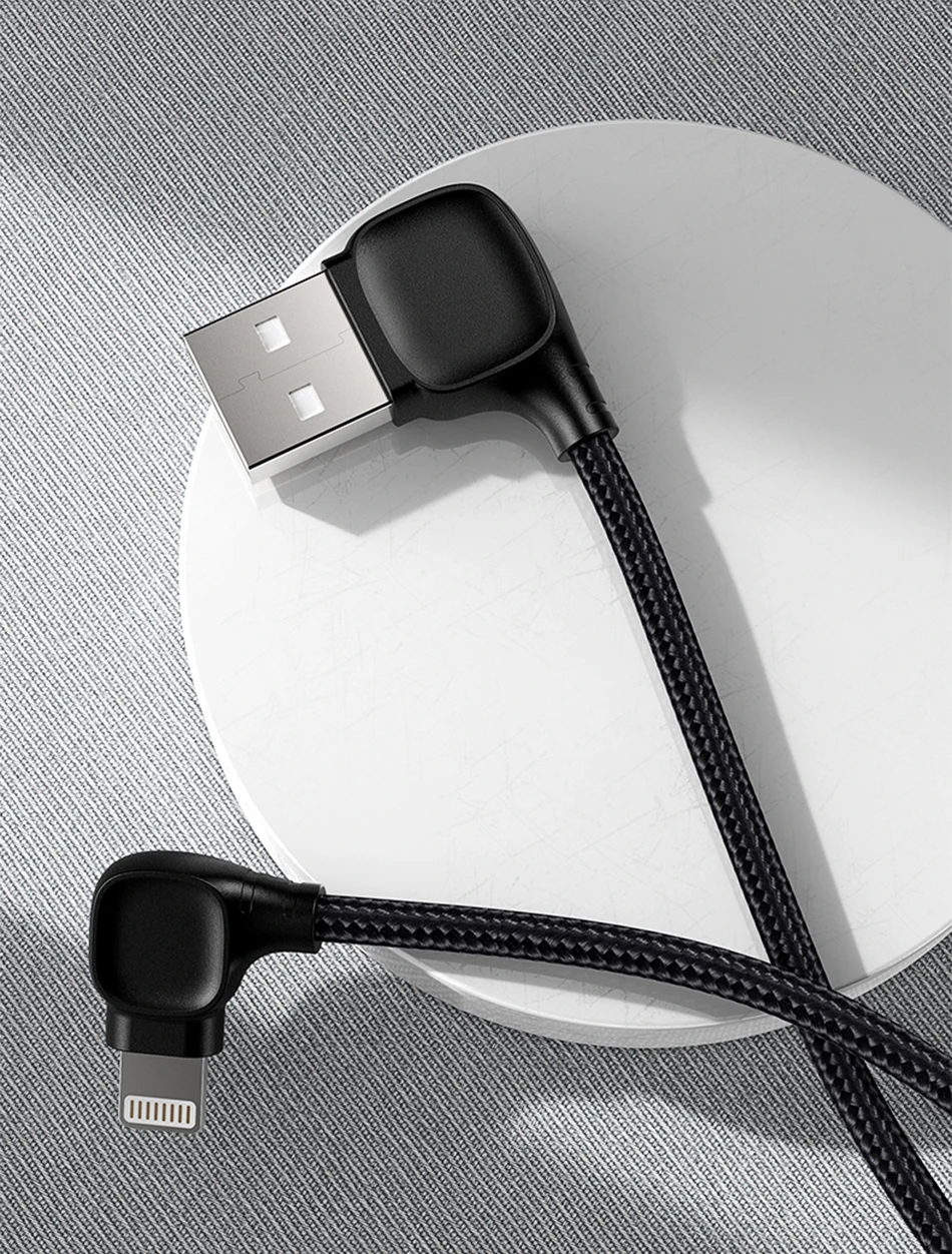 Benks M12 MFi 90 градусов USB кабель для iPhone X XS 11 MAX XR 8 7 6s Plus 5S SE 2.4A освещение Быстрая зарядка кабель для ipad зарядка