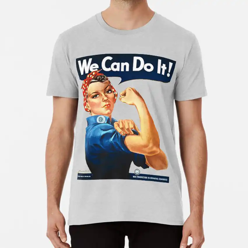 Футболка Rosie the Riveter Мотивационная футболка 1940 s женская rosie riveter Riveter|Мужские
