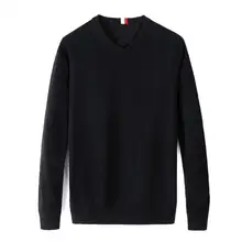 men tommi V-neck 100%cotton sweater autumn winter jersey Jumper hombre pull homme hiver pullover men Knitted sweaters