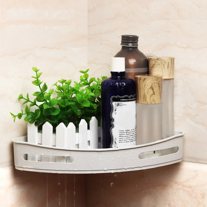 

Strong Suction Cup Corner Shower Shelf Bathroom Shampoo Shower Storage Rack Organizer DIN889