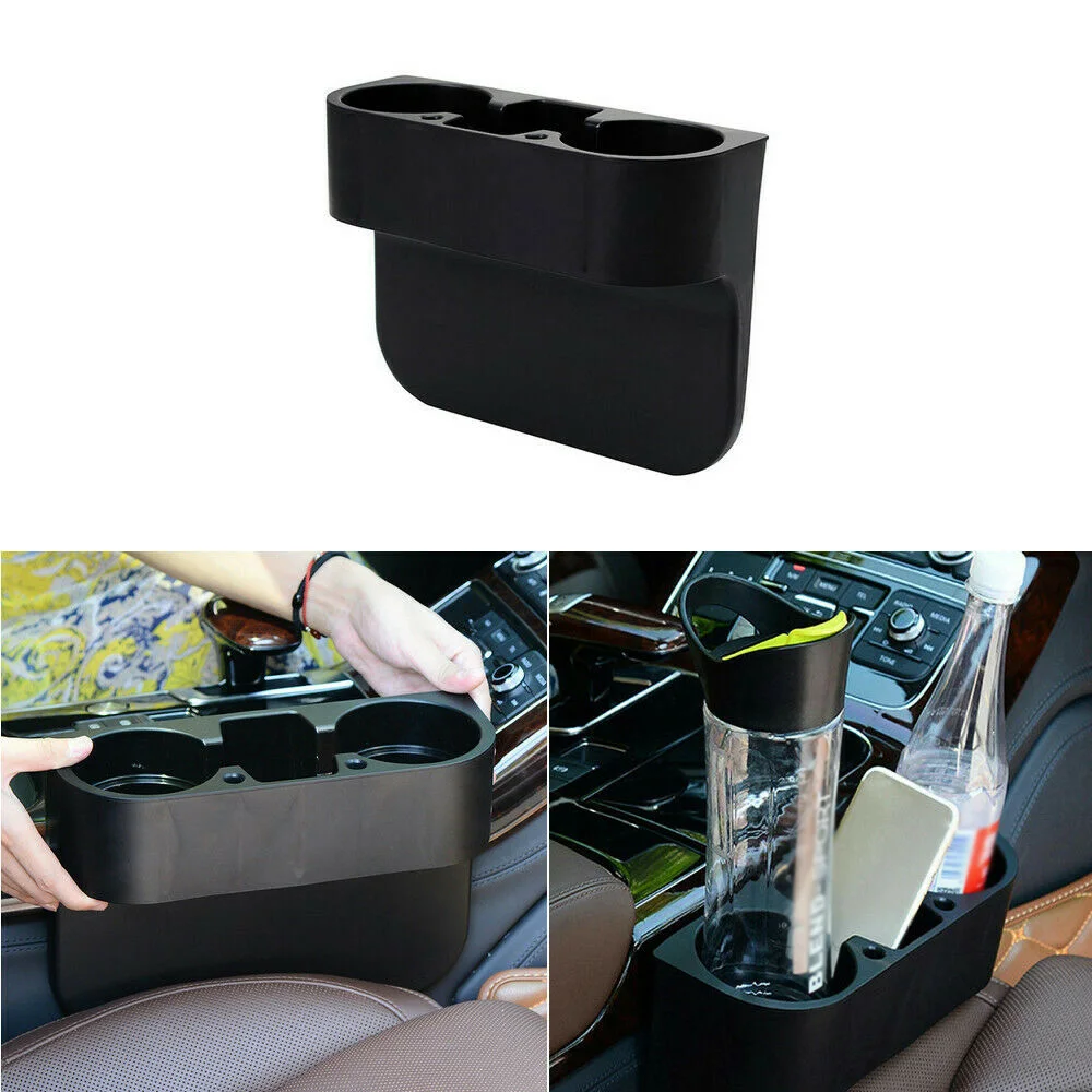 

Car Seat Seam Wedge Storage Organizer Cup Holder Food Phone Mount Black Tool Hot