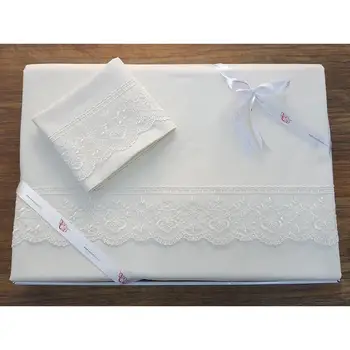 

Land Of dowry Sardinia Simple French Laced Duvet cover set Cream