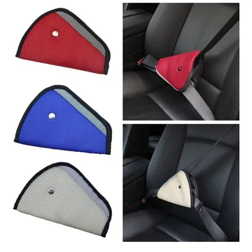 

Triangle Baby Kid Car Safe Fit Seat Belt Sturdy Adjuster Device Auto Safety Shoulder Harness Strap Cover Neck Protect Positioner