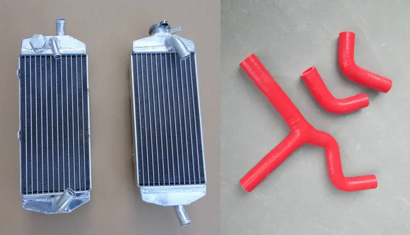 

All Aluminum Radiator + Silicone Hose For KTM 400 450 525 SX/MXC/EXC 2003-2006 06