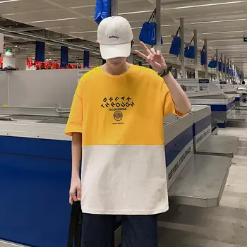 

Summer Cotton Men Short sleeve Cotton T-shirts print summer casual Simple t shirts