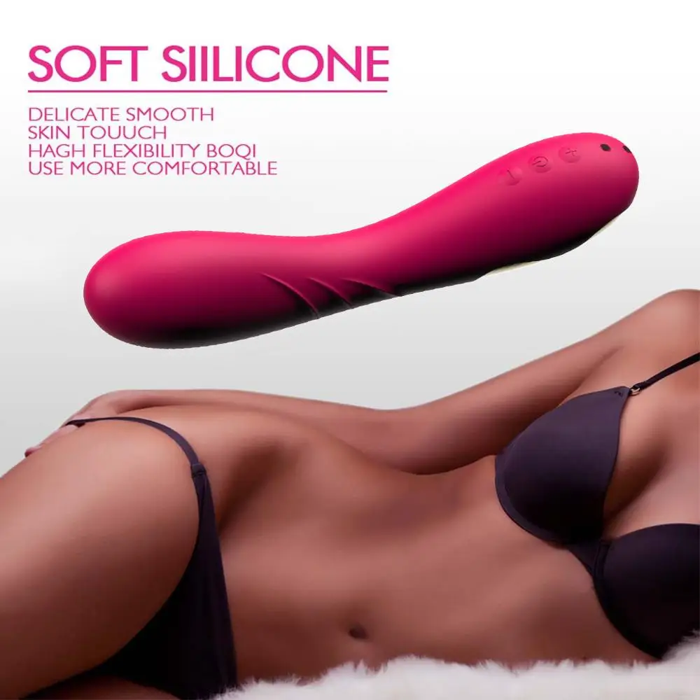 Вибратор G Spot фаллоимитатор для женщин двойной 7 частоты вибрации силиконовый