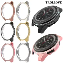 Бампер для samsung Galaxy Watch 46 мм 42 мм, чехол, Алмазный защитный чехол из поликарбоната, жесткая рамка, умные часы, Аксессуары 42 46