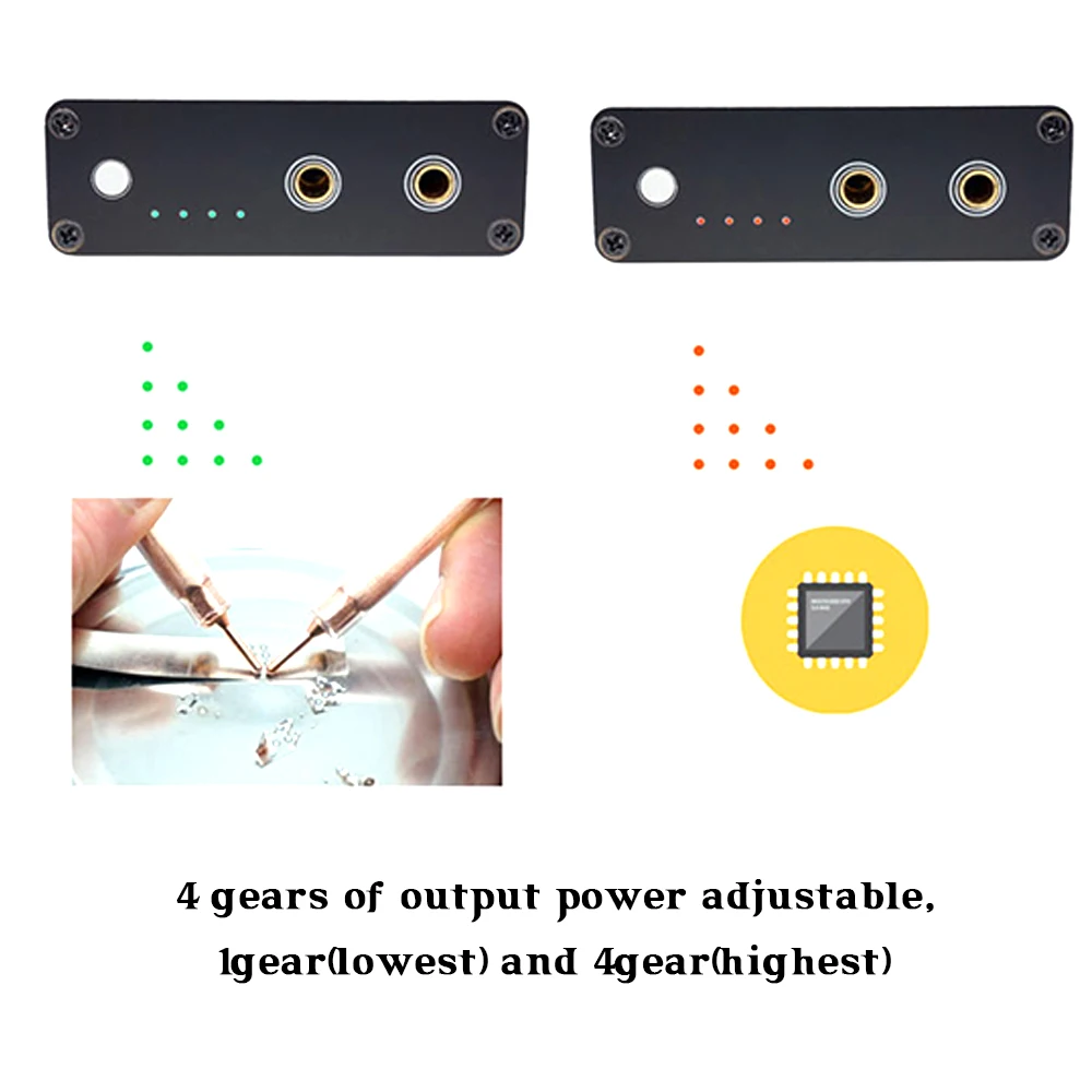 Мини точечный сварочный аппарат 1S с интерфейсом Micro USB быстроразъемные ручки для
