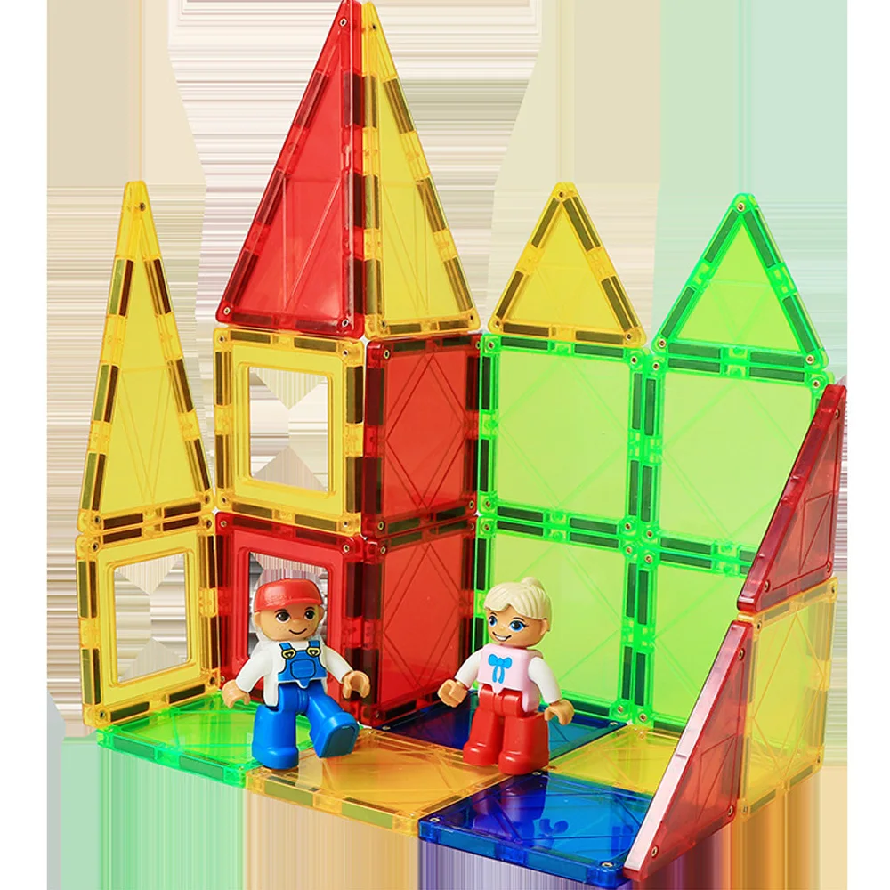 1 шт. DIY магнитные блоки кристально чистая Сборная модель и строительный магнит дизайнерские Развивающие игрушки для рождественские подарки для детей