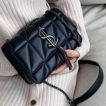 

Crossbody bag single shoulder small square bag 2020 small fragrant rhombus chain bag female trend Japanese