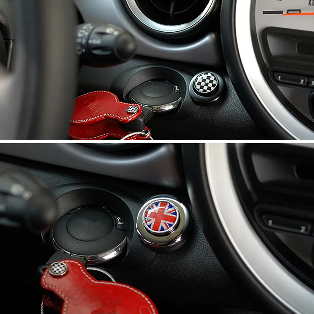 Устройство зажигания автомобиля кнопка запуска наклейки для Mini Cooper Countryman Clubman R55