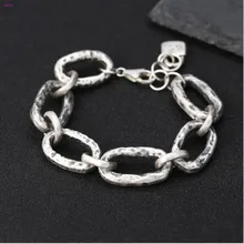 S990 чистый серебряный браслет аксессуары мода, индивидуальность и творчество 3D Жесткий Серебряный браслет со сращиванием для мужчин и женщин
