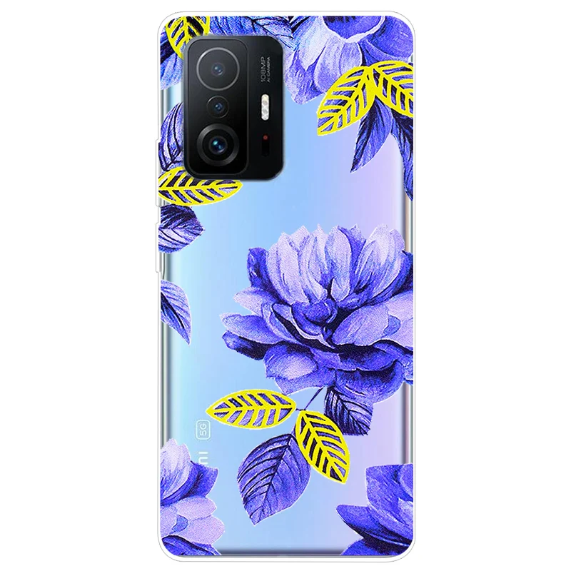 Soft TPU Silicone Clear Cartoon Case for Xiaomi 11T Pro - Transparent Protective Phone Cover
