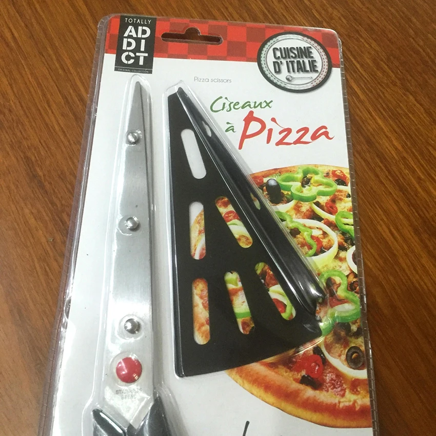 Pizza Scissors Cutter Stainless Steel Sharp Pizza Scissors with Detachable Spatula Multifunctional Kitchen