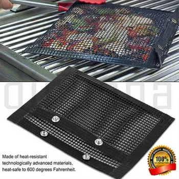 

BBQ Grilling Bag Mesh Practical Outdoor Camping Picnic Tool Reusable Non-stick Bbq Bake Bags