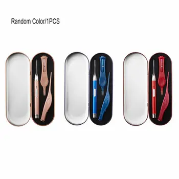 

Children Stainless Steel LED Ear Spoon Ear Wax Tweezers Luminous Booger Clip Set Ear Nose Care Toiletry Kits